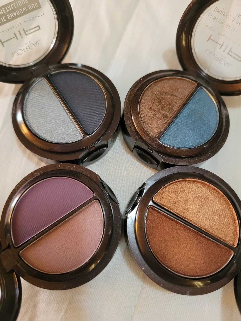 L'Oréal HiP Metallic Shadow Duo Set - Blue, Purple, Brown, Taupe